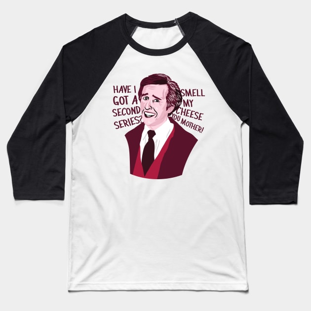 I'm Alan Partridge Portrait Quote Baseball T-Shirt by Phil Shelly Creative